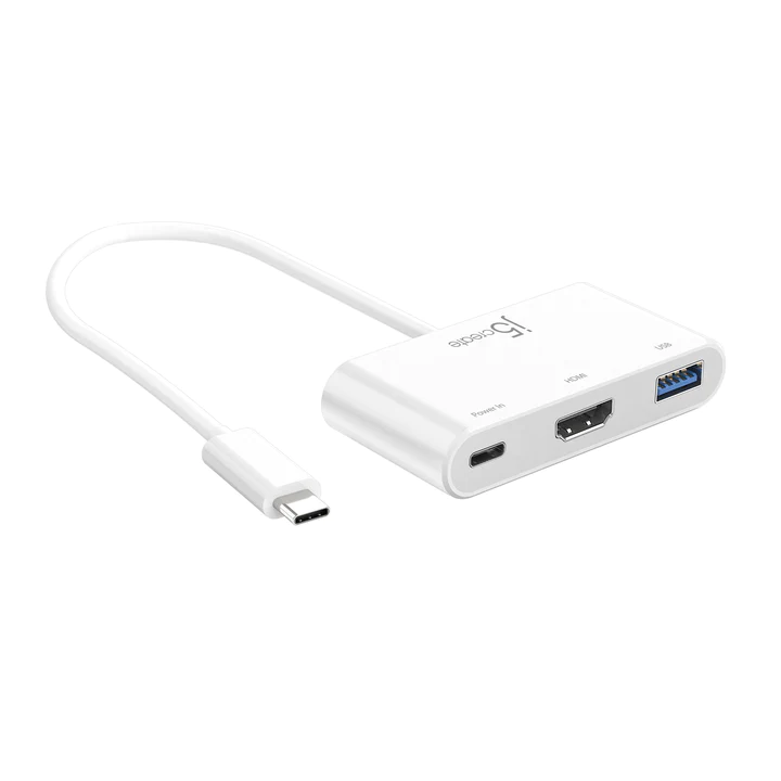 JCA379 USB-C to HDMI & USB 3.0 with Power Delivery